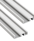 Rock Solid Aluminum Combo T Track 48 Inch Miter Channel And T Slot Workbench Rail showing heavy-duty design and precision grooves.