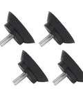4 Pack Rubber Furniture Feet with Screws and Suction Cup Pads, No Slip Floor Protectors for Chairs, Beds, and Fitness Equipment