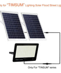 Solar Extension Cable 5m 16.4 Ft Two Core With Plug Waterproof IP65 showing connection between solar panels and floodlight