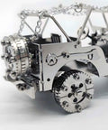 3D Metal Car Puzzle Model Kit With Mechanical Iron Blood Design, Dope DIY Buildable Vehicle For Adults Teens Men And Women, stainless steel wheel detail