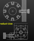 Diagram showing Heavy Duty M16 Stainless Steel Spring Plungers with Hex Nuts in product use for quick release setup.