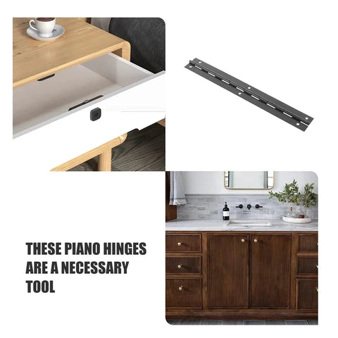 Concealed Stainless Steel Door Hinge Set 1 Piece in use with cabinets and drawers, heavy duty durable design, modern satin finish