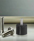 Adjustable M6 Threaded Furniture Levelers With Rubber Pads For Easy Height Adjustment And Easy Installation Anti Slip And Noise Reducing Furniture Leg Leveling Feet For Quiet Floor Friendly Homes, M6 metal screw feet