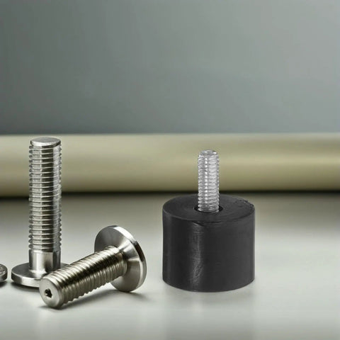 Adjustable M6 Threaded Furniture Levelers With Rubber Pads For Easy Height Adjustment And Easy Installation Anti Slip And Noise Reducing Furniture Leg Leveling Feet For Quiet Floor Friendly Homes, M6 metal screw feet