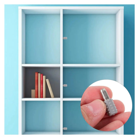 Heavy Duty Nickel Plated Shelf Pins And Bracket Set For Closet Cabinets Wardrobe And Bookcase Support, 200 Pieces