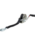 2000lb Manual Boat Trailer Winch With 20 Foot Strap, Two-Way Ratchet And Neutral, visible with comfort grip crank handle