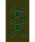 4x6 Inch Magnetic Field Viewing Film With Green Visual Aid Displaying Magnetic Flux Patterns