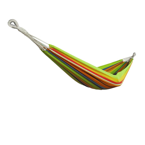 40-Inch Wide Brazilian Style Hammock With Hand-Woven Rope Loops And Hanging Hardware Indoor Outdoor Cotton-Poly Guacamole
