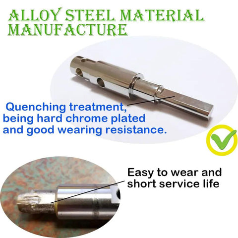 Two Stage Auger Adapter Lets Your Power Drill Drive Three Quarter And Seven Eighths Inch Auger Shafts, Durable Alloy Steel Construction