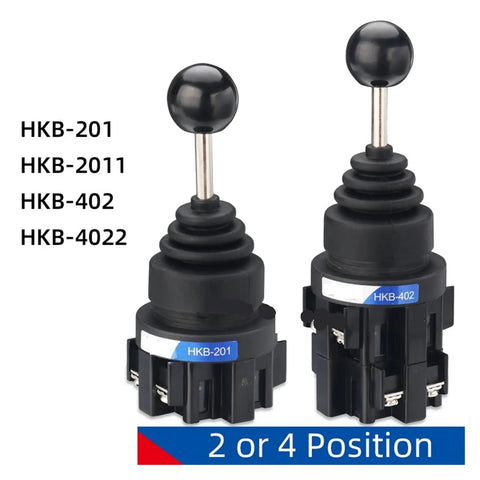 Beefed Up 30mm Rod End Bearing For Joystick Control With 2 To 4 Position Wobble Stick No Switch, shown with black lever base