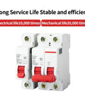 No Fuss 1P And 2P Din Rail Mcb Circuit Breaker Handling Overloads And Short Circuits Smoothly showing dual breakers rated 6A and 32A.