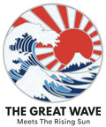 Ukiyoe Wave Golf Ball Marker With Magnetic Hat Clip Made From Zinc Alloy Durable Accessory For Golfers Dope Gift For Fans Of Japanese Art