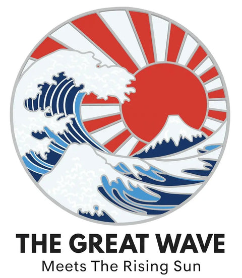 Ukiyoe Wave Golf Ball Marker With Magnetic Hat Clip Made From Zinc Alloy Durable Accessory For Golfers Dope Gift For Fans Of Japanese Art
