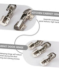 4 Inch Stainless Steel Wardrobe Door Hinges 4 Pack With Soft Close Damping Self Closing Cabinet Hinges product image
