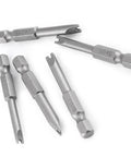 Heavy Duty 1/4 Inch Hex Shank Spanner Screwdriver Bits With Magnetic U Socket Heads U4 U5 U6 U7 U8 showing five durable S2 steel bits.