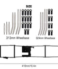 313/324 Millimeter Wheelbase LCG Carbon Fiber Chassis Kit For 1/10 RC Crawler TRX4 Upgrade Parts components layout