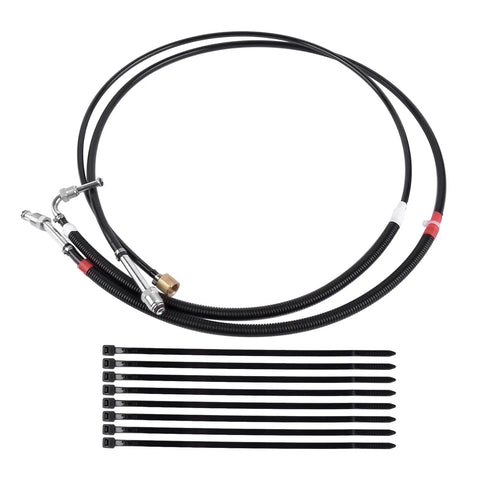 Ultimate Fuel Line Kit For Chevy Gmc 4.3L 5.0L 5.7L 7.4L C/K 1500/2500 Trucks 88-96 Total TBI Supply Return Hose Upgrade Complete Set fuel lines with zip ties