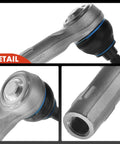 Beefed Up Front Outer Tie Rod End Replacement For Audi Q7 2007 2015 Porsche Cayenne 2003 2016 VW Touareg 2004 2017 Left Or Right Side Front Suspension Repair To Fix Uneven Tire Wear Smooth Steering Response And Long Lasting Durability, metal tie rod end
