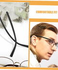 Two Pairs Metal Eyeglass Temple Replacement Arms Kit For Fast Easy Repairs Ergonomic Durable Design For All Day Comfort