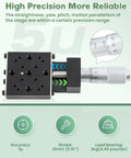 X Axis Micrometer Translation Stage With Linear Motion, 13mm Travel, 5um Accuracy, 2kg Load Capacity, ball guide rail, optical use