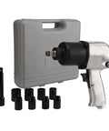 Heavy Duty Pneumatic Impact Wrench Kit With 1/2 Inch Drive Delivers A Sick 720 Nm Of Torque Paired With Premium Sockets