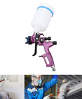 Lightweight Hvlp Paint Sprayer Kit With Adjustable Flow Dial For Drywall And Car Panels, purple handheld spray gun