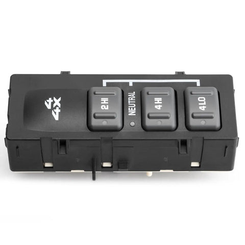 Plug And Play Four Wheel Drive Switch For 2001 2002 Chevy Silverado 1500 2500 3500 And GMC Sierra 1500 2500 3500 Suburban Tahoe Yukon XL Direct Replacement Easy Install For Electric Multi Function Control, black plastic 4x4 switch