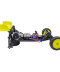 Side view of 1/16 Losi 2WD RC car chassis, showcasing Steel Spur Gear Upgrade For 1/16 Losi 2WD RC Cars 0.5M 48P 54T 55T