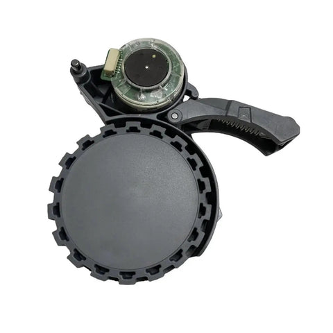 Wheel Motor Replacement For Narwal J4 Freo X Ultra J4 Lite Robotic Vacuum Cleaner With Elastic Rubber Wheel Close-Up View