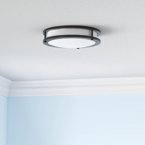 13 Inch Flush Mount LED Ceiling Light Fixture With Adjustable 2700K To 5000K Color Temperature, Dimmable Oil Rubbed Bronze