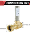 Pack Of 2 S241 Stainless Steel Water Hammer Arrestor For Washing Machine Supply Valves with 3/4 FHT and MHT connections