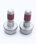 Upgrade Your Ride With Premium Front Brake Caliper Slider Pins Guide Kit For Mk2 2002-2006 Models Featuring Long Service Life And Easy Install To Keep Your Vehicle Rocking Smoothly. Two metal brake caliper slider pins with red thread lock