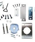 Mounting hardware for 32 Inch Panic Bar Exit Device With Exterior Lever Lock ANSI Grade 1 UL Listed Cut-To-Size For 30 To 36 Inch Doors Aluminum