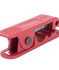 Fabater Professional Auto Adjusting Wire Stripper With Ergonomic Handle Crimping Tool, red plastic design, compact for easy use.