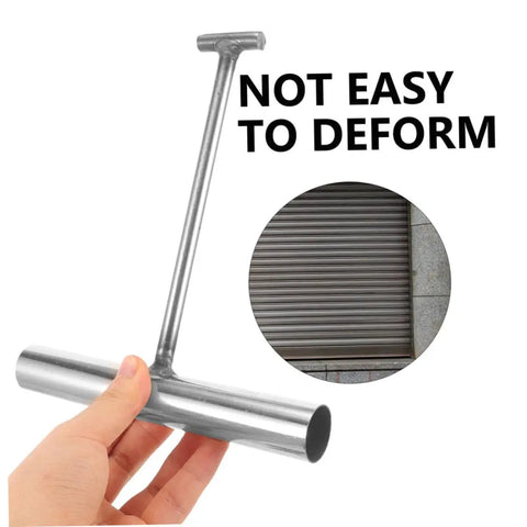 Pro Crew Heavy Duty Built Tough As Nails T Shaped Manhole Cover Hook 2 Pack Stainless Steel Drain Grate Lifter Tool For Storm Sewage Systems And Field Work