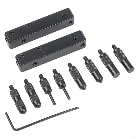 Digital Caliper Accessories Kit Internal External Groove Step containing various measuring heads and clamps, black metal material.