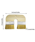 Double Bristle Limewash Brush For Brick Walls And Exterior Surfaces, Easy To Use Limewash Applicator With Pro Grade Finish