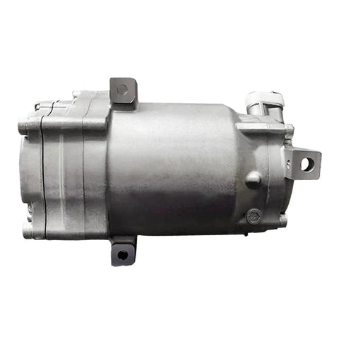 Plug And Play Electric AC Compressor For Nissan Leaf EV High Voltage Direct Swap Scroll Type OE 926001MG0A side view showing metal body and mounting points.