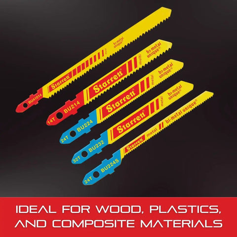 Bi Metal Jig Saw Blade Kit With Unified Shank, Metal Assortment For Pros And DIYers, Includes BU41014 BU214 BU224 BU224S BU232 And BU3