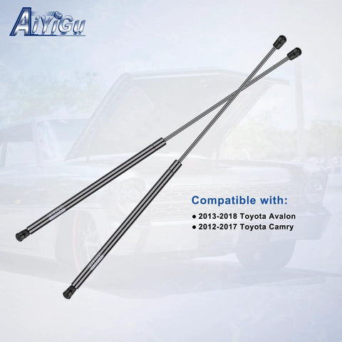 Beefy Heavy Duty Front Hood Struts Gas Springs Lift Supports for Toyota Avalon 2013 to 2018 and Camry 2012 to 2017 Pack of 2