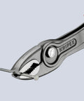 TwinGrip Pliers 6 Inch With Front And Side Gripping Jaws For Stripped Screws And Bolts shown gripping a metal nail