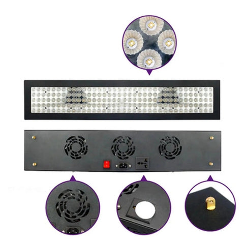 Heavy Duty Led Uv Curing Lamp Featuring Cold Light Technology For Resin 3d Printing And Photo Exposure top and bottom view of the lamp with fans