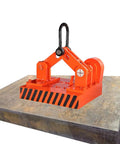 Heavy Duty Fully Automated Industrial Permanent Magnet Crane Alloy Steel Overhead Hoist Lifter For Iron Plates And Scrap Metal One Ton Capacity on concrete block.