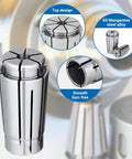 Spring Collet Chuck for CNC Engraving and Milling Tools, 3mm Inner Diameter, 15.3mm Outer, 30.5mm Height shown in detail