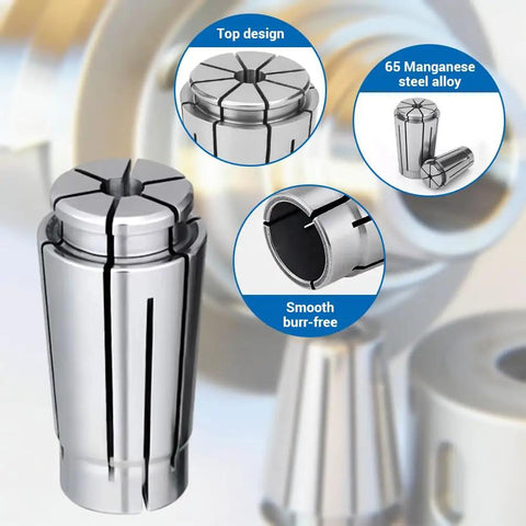 Spring Collet Chuck for CNC Engraving and Milling Tools, 3mm Inner Diameter, 15.3mm Outer, 30.5mm Height shown in detail
