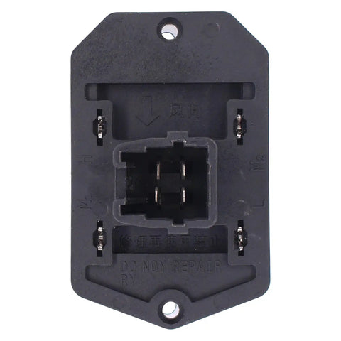 Manual Temp Control Blower Motor Resistor For 1500 2500 3500 4500 Trucks Replacement Part Easy Install Fits 2009-2018 Models Durable Heater Fan Resistor For Manual Climate Control, black plastic housing