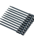 Super Cool 10 Pc Long T10 Hex Magnetic Screwdriver Bits Kit Made From Tough S2 Steel With Solid Grip Heads Perfect For Any Heavy Duty Drill Job In The Garage Or On The Road Today, long T10 bits