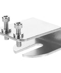 Gear Linkage Clip Repair Kit For Automotive Use Durable Cable Clip Replacement Tool For Car Enthusiasts And Pro Mechanics Easy Fit And Reliable Gearbox Linkage Fix In Silver Finish, silver metal clamp with bolts