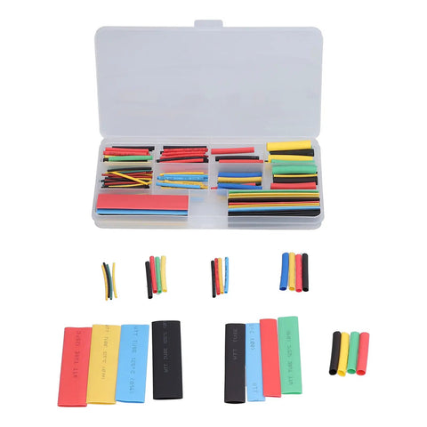 Cool 164Pc Heat Shrink Tubing Kit Is A Total Game Changer For Pro Grade Electrical Wire Group Marking Durable Polyolefin Insulation Sleeving Perfect For Solder Joint Protection And DIY Projects That Need To Get Done Right, assorted sizes in organizer