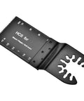 Bi Metal 32mm Oscillating Saw Blades Set For Wood Plastic And Soft Metals Multipurpose Cutters close-up of black HSS blade